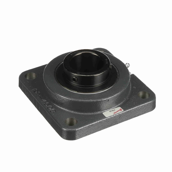 Mounted Cast Iron Four Bolt Flange Ball Bearing, 52100 Bearing Steel, Setscrew Lock